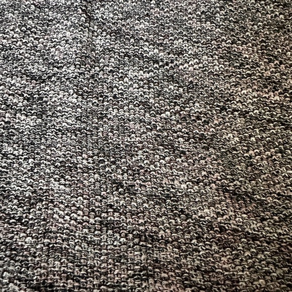 H&M Pink Black Marled Sweater Space Dye V-neck Long Sleeve Pullover Size Medium - Picture 7 of 11